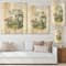 Designart - Vintage Birds In The Wild I - Traditional Print on Natural Pine Wood